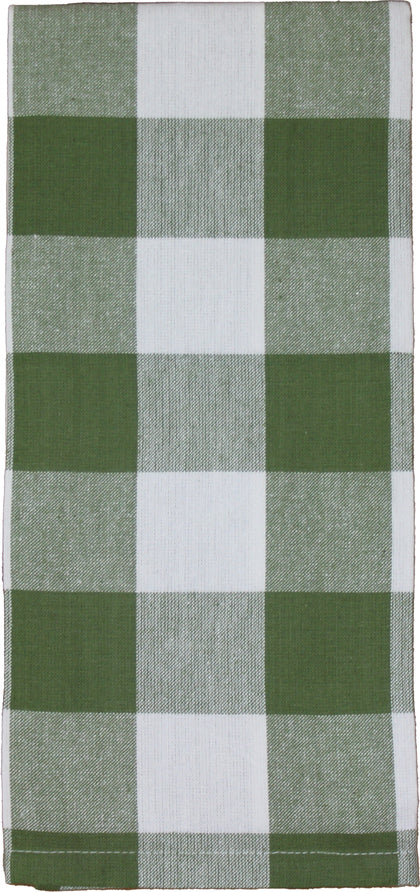 Buffalo Check Sage Sage Towel  - Interiors by Elizabeth