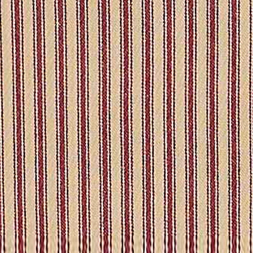 Barn Red Nutmeg York Ticking Towel Set Of Six KT880017 - The Fox Decor