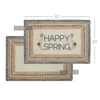 Thumbnail for Kaila Happy Spring Jute Braided Rug Rect. with Rug Pad 20