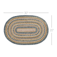 Thumbnail for Kaila Jute Braided Rug Oval with Rug Pad 20