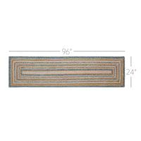 Thumbnail for Kaila Jute Braided Runner Rug Rect. with Rug Pad 24