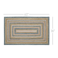 Thumbnail for Kaila Jute Braided Rug Rect. with Rug Pad 36