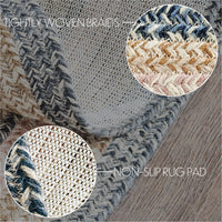 Thumbnail for Kaila Jute Braided Rug Oval with Rug Pad 24