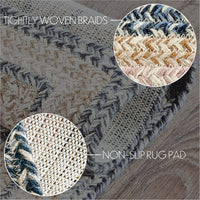 Thumbnail for Kaila Jute Braided Rug Rect. with Rug Pad 36