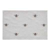 Thumbnail for Embroidered Bee Placemat Set of 6 12x18 VHC Brands - The Fox Decor
