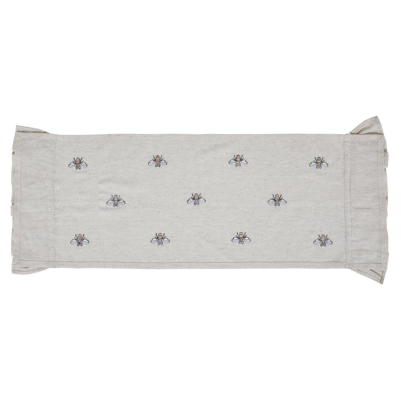 Embroidered Bee Table Runner 13x36 VHC Brands - The Fox Decor