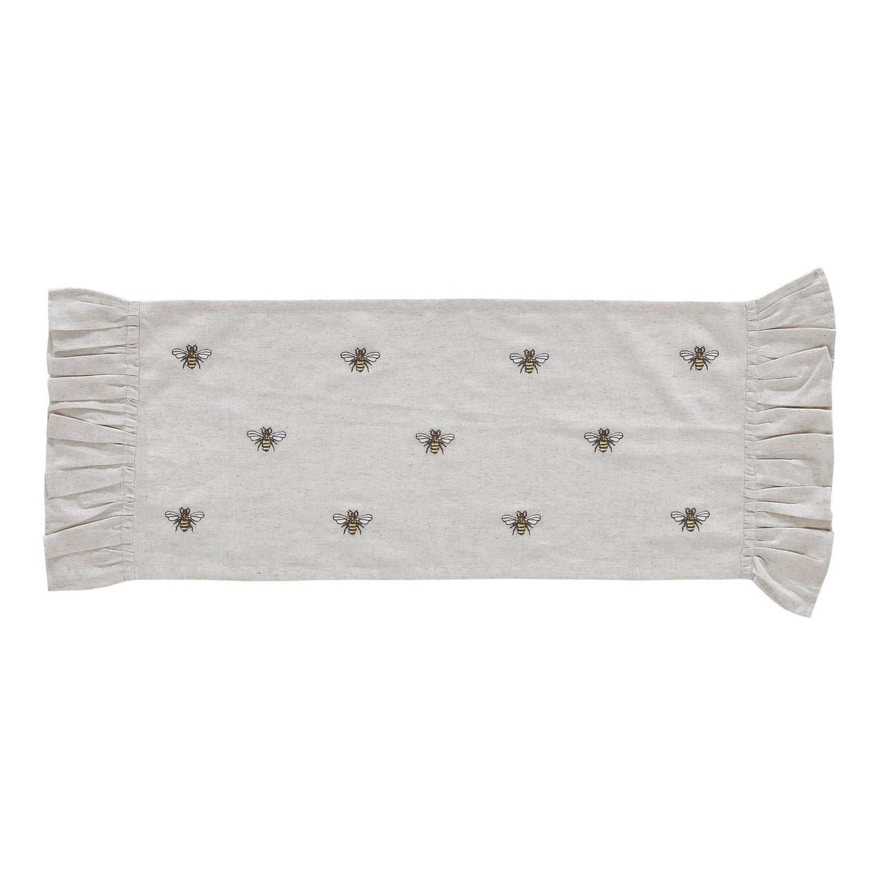 Embroidered Bee Table Runner 13x36 VHC Brands - The Fox Decor