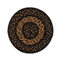 Thumbnail for Black & Tan Jute Braided Trivet 8