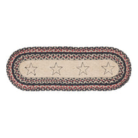 Thumbnail for Colonial Star Jute Braided Oval Table Runner 8x24 VHC Brands