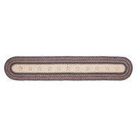 Thumbnail for Colonial Star Jute Braided Oval Runner 13x72 VHC Brands