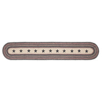 Thumbnail for Colonial Star Jute Braided Oval Runner 13x72 VHC Brands