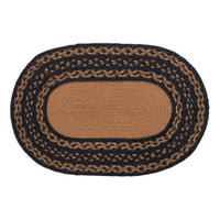 Farmhouse Jute Braided Placemat Stencil Stars 10x15 VHC Brands - The Fox Decor