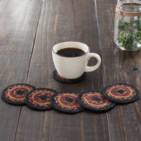 Thumbnail for Heritage Farms Jute Coaster Set of 6 VHC Brands