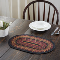 Thumbnail for Heritage Farms Jute Oval Placemat 10x15 VHC Brands