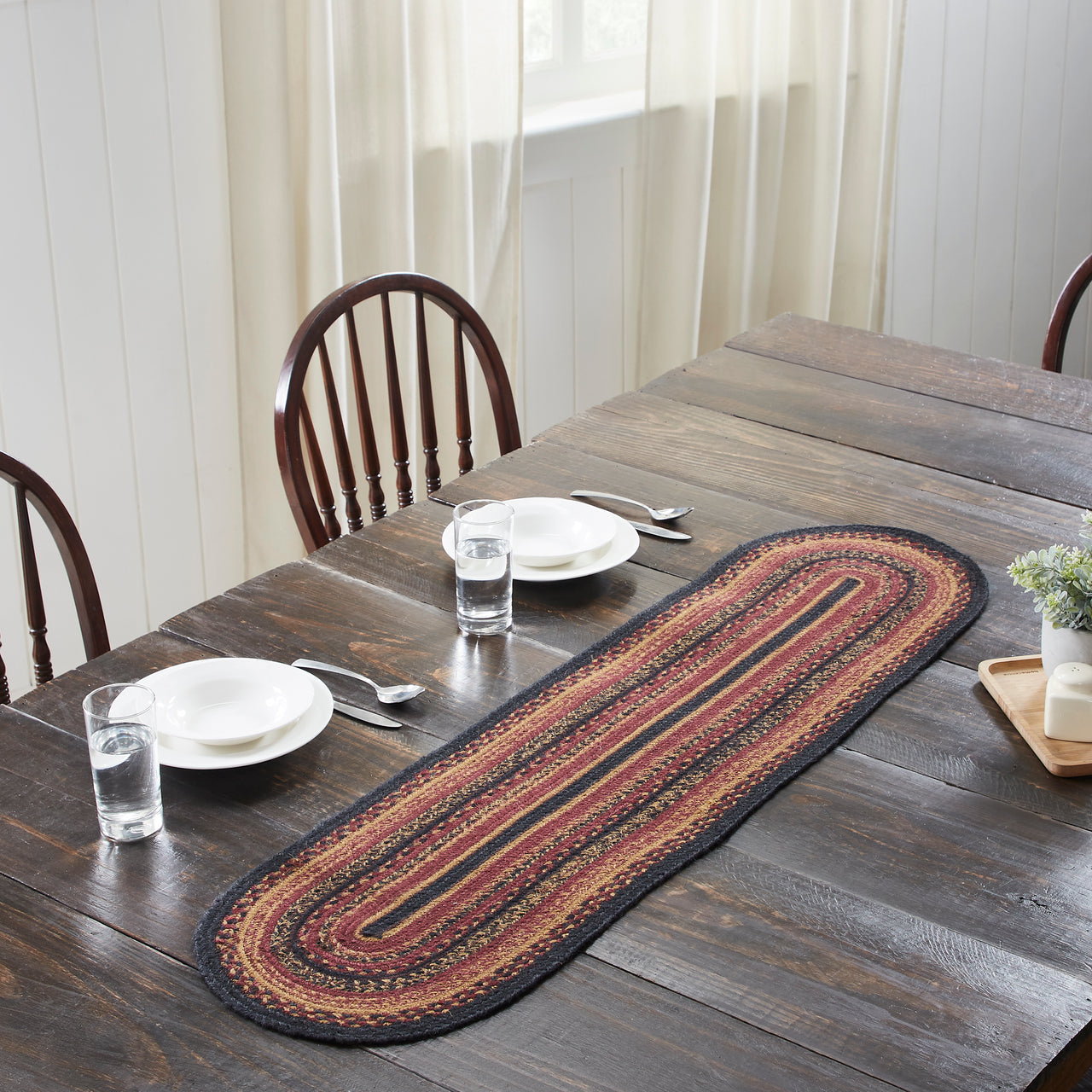 Heritage Farms Jute Oval Runner 13x48 VHC Brands