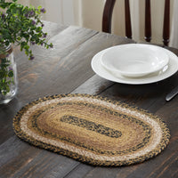 Thumbnail for Kettle Grove Jute Braided Oval Placemat 10
