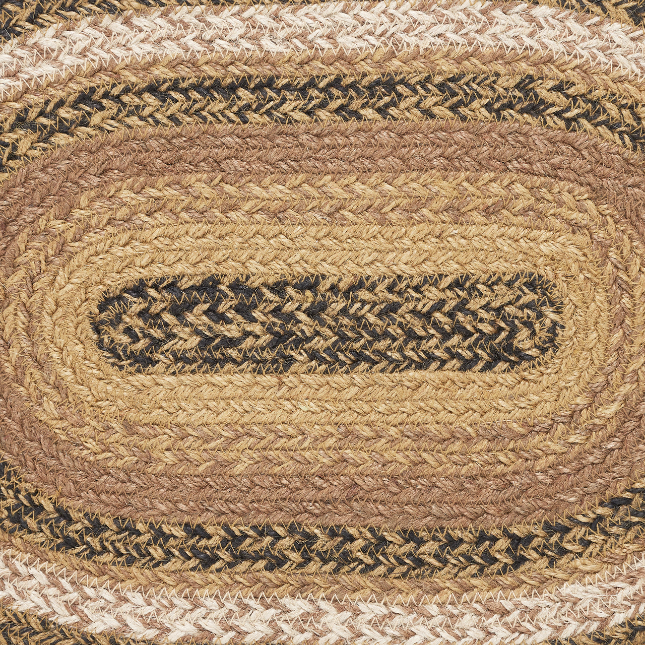 Kettle Grove Jute Braided Oval Placemat 10"x15" VHC Brands - The Fox Decor