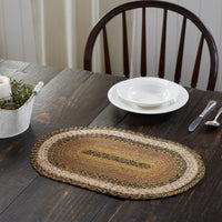 Thumbnail for Kettle Grove Jute Braided Oval Placemat 12