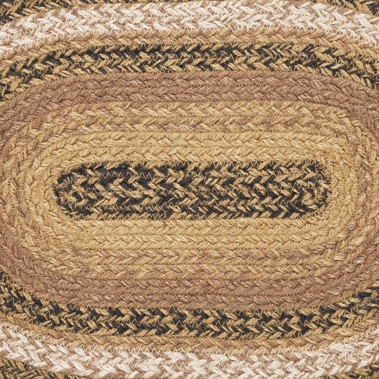 Kettle Grove Jute Braided Oval Placemat 12"x18" VHC Brands