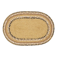 Thumbnail for Kettle Grove Jute Braided Placemat Stencil Stars 10