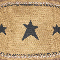 Thumbnail for Kettle Grove Jute Braided Placemat Stencil Stars 12