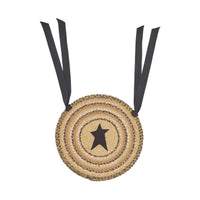 Thumbnail for Kettle Grove Jute Braided Chair Pad Applique Star 15