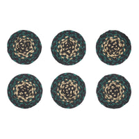 Thumbnail for Pine Grove Jute Braided Coaster Set of 6 VHC Brands - The Fox Decor