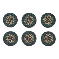 Thumbnail for Pine Grove Jute Braided Coaster Set of 6 VHC Brands