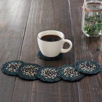 Thumbnail for Pine Grove Jute Braided Coaster Set of 6 VHC Brands
