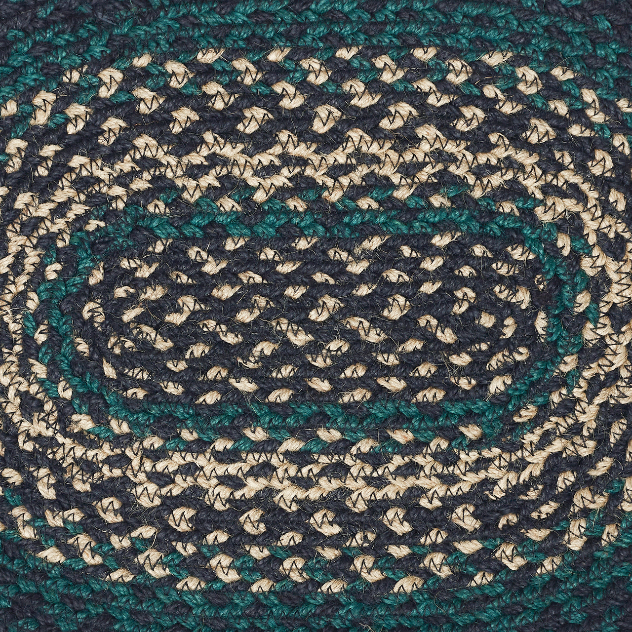 Pine Grove Jute Braided Oval Placemat 10"x15" VHC Brands - The Fox Decor