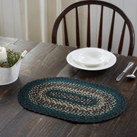 Thumbnail for Pine Grove Jute Braided Oval Placemat 12