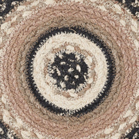Thumbnail for Sawyer Mill Charcoal Creme Jute Braided Trivet 15