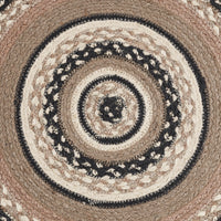 Thumbnail for Sawyer Mill Charcoal Creme Jute Braided Chair Pad 15