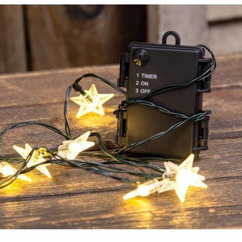 LED Star Lights, 10 Ct, 4.5 ft - The Fox Decor
