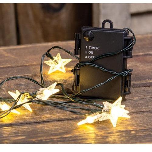 LED Star Lights, 10 Ct, 4.5 ft