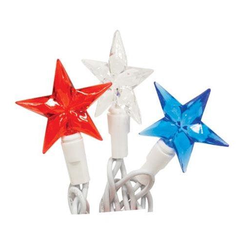 LED Patriotic Mini Star Lights, 20ct - The Fox Decor