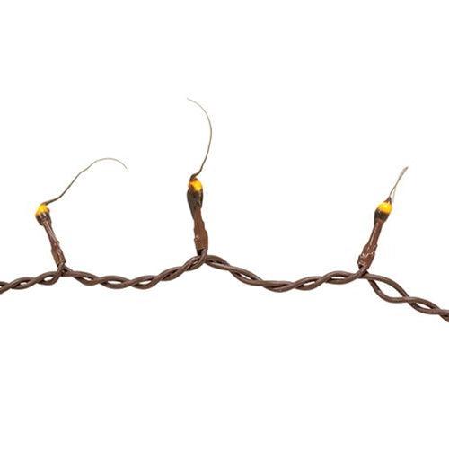 Brown Silicone Teeny Lights, Brown Cord, 50ct