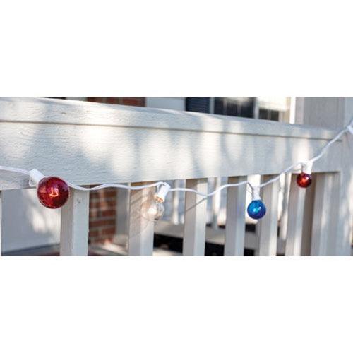 Patriotic Patio Lights, 10ct, 9ft