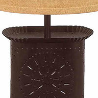 Thumbnail for Black Stars Punched Tin Accent Lamp MLGD0020 - The Fox Decor