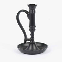 Thumbnail for Black Williamsburg Candle Holder Metal MTRE0010 - The Fox Decor
