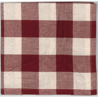 Barn Red Buttermilk Buffalo Check Napkin Set Of Six NK510017 - The Fox Decor