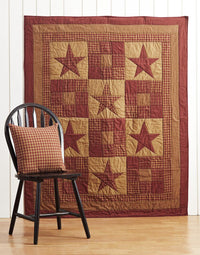 Thumbnail for Ninepatch Star Quilted Throw 60x50  VHC Brands