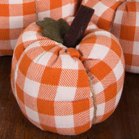 Cream Orange Check Pumpkin 8X6 Ornament ONRE0317 - The Fox Decor