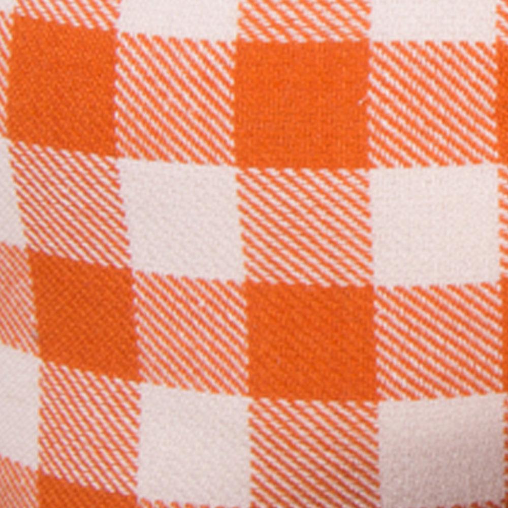 Cream Orange Check Pumpkin 8X6 Ornament ONRE0317 - The Fox Decor