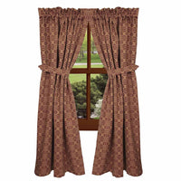 Thumbnail for Barn Red Tan Marshfield Jacquard 63