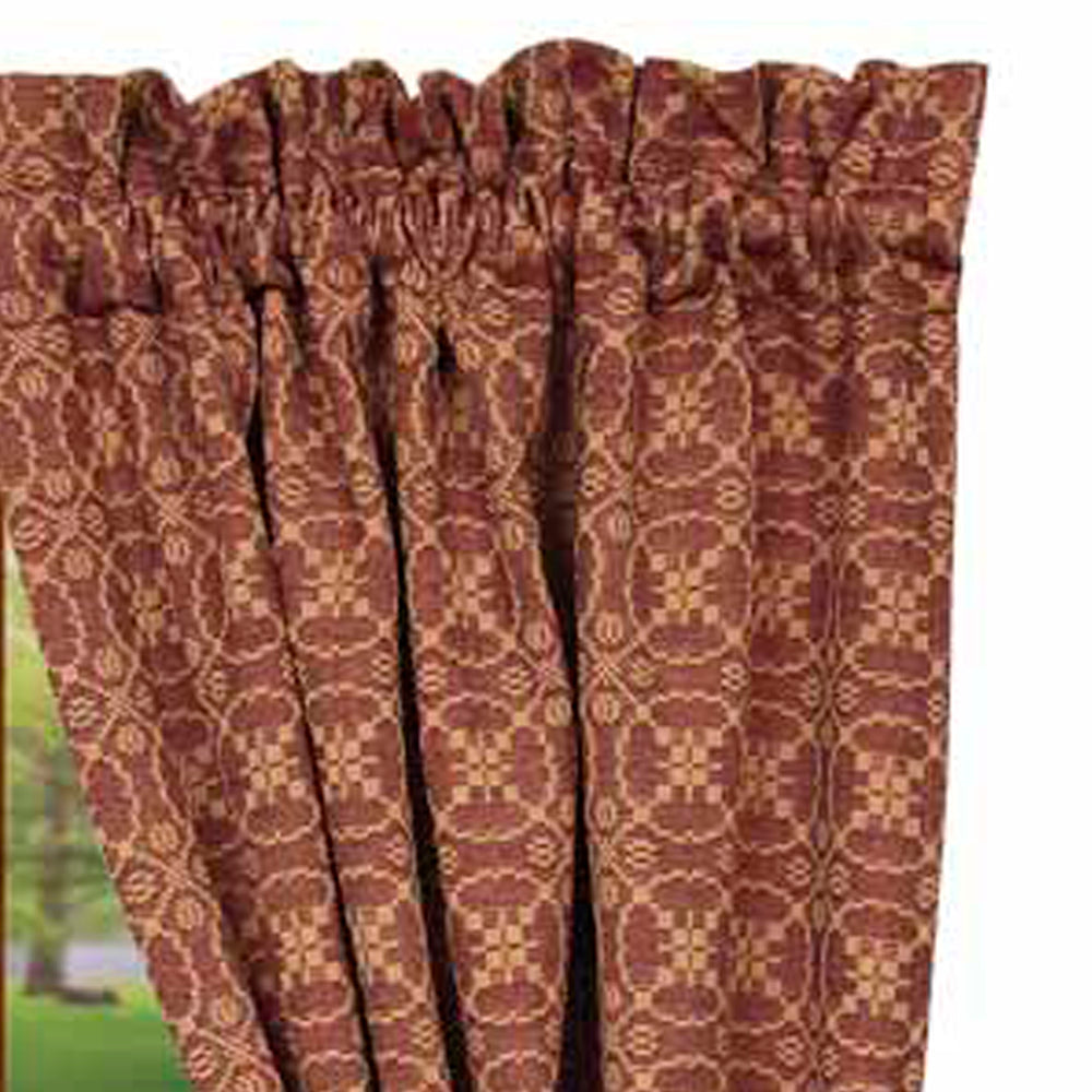 Barn Red Tan Marshfield Jacquard 63