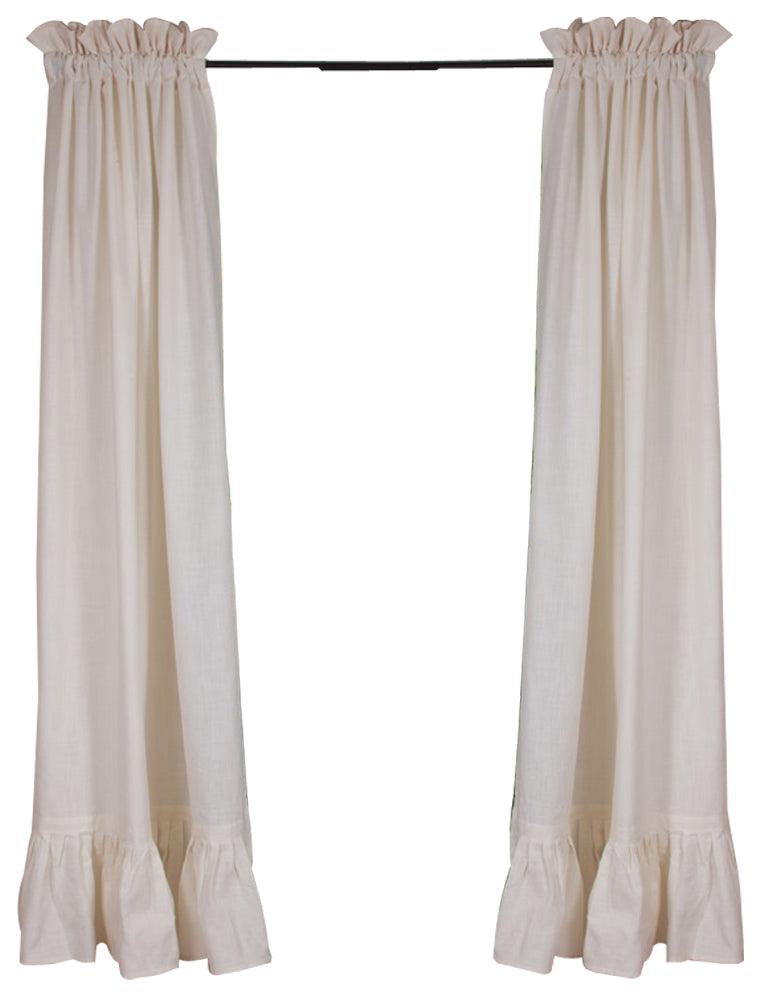 Meadowpark Panel 63 Unlined Ruffle Bottom P6111000 - The Fox Decor