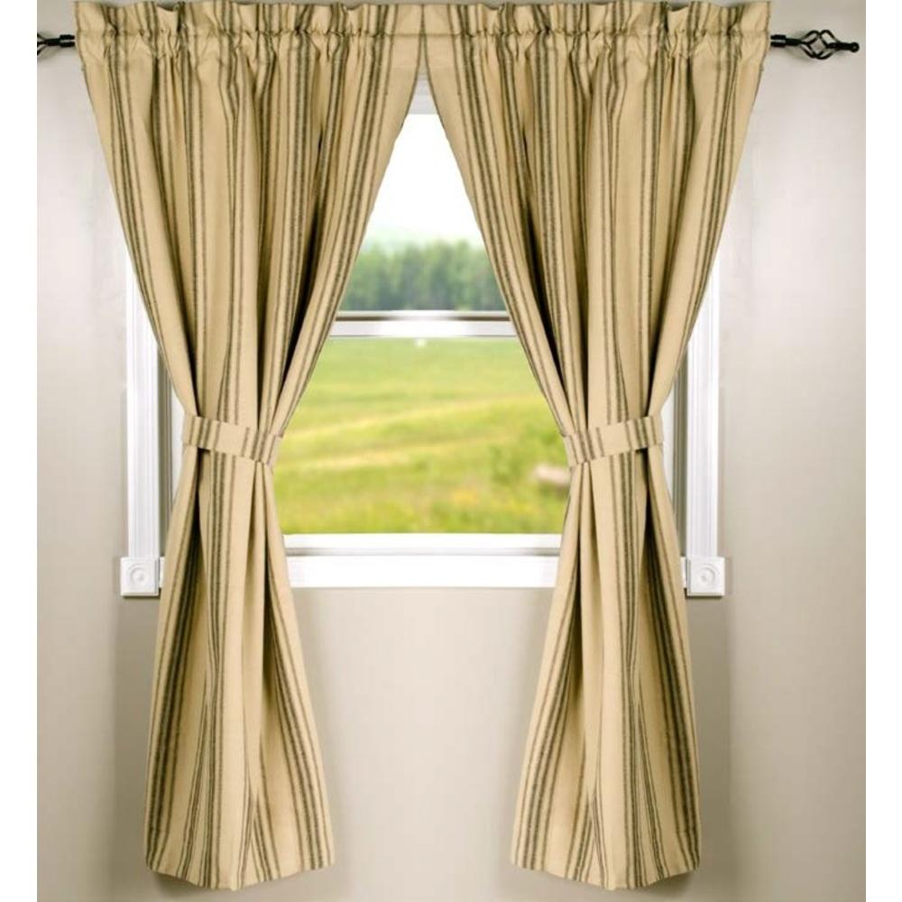 Grain Sack Stripe Oat Black 63