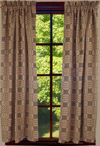 Thumbnail for Trenton Jacquard Nutmeg Black Red Panels P6243025 - The Fox Decor