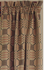 Thumbnail for Trenton Jacquard Nutmeg Black Red Panels P6243025 - The Fox Decor